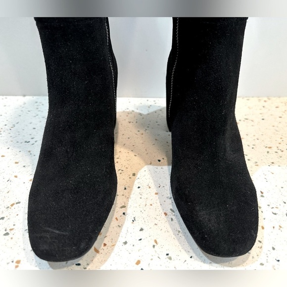 Splendid Black Suede‎ Leather Knee High Tall Boots - Picture 9 of 14